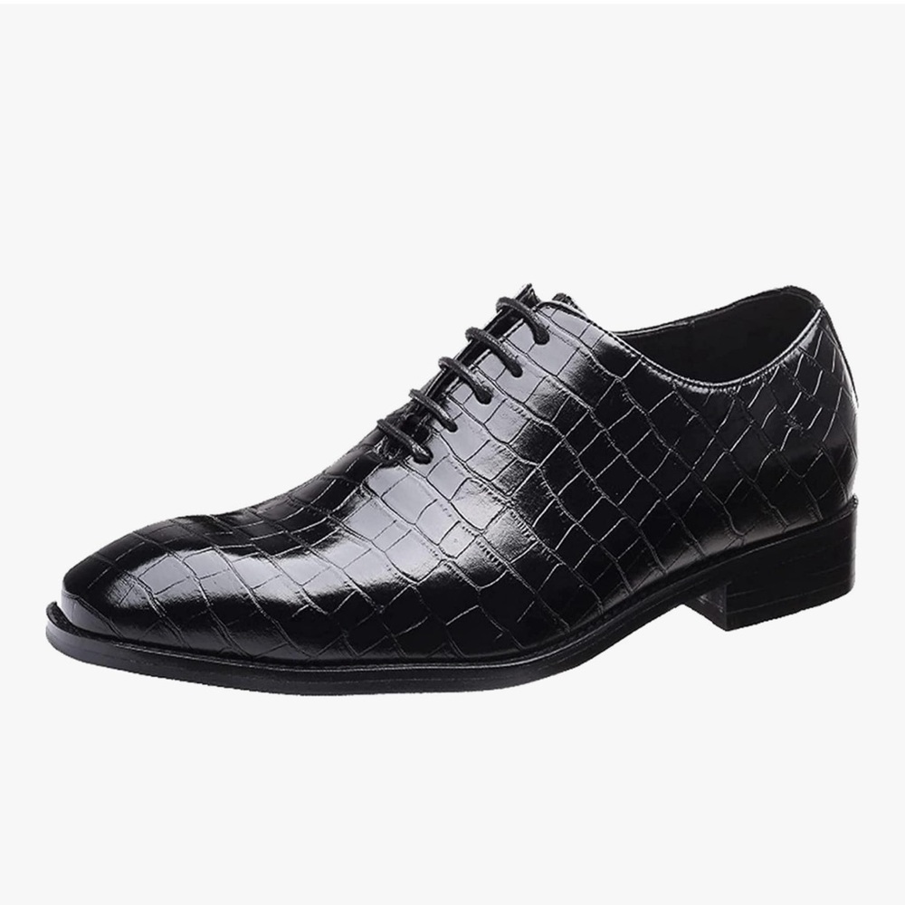 Men's Retro Oxford Dress Shoes Textured Leather Non Slip Business Casual 11